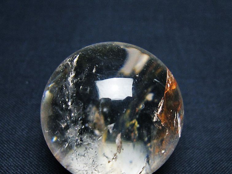 ヒマラヤ水晶 丸玉 31mm [T91-9079] 2枚目