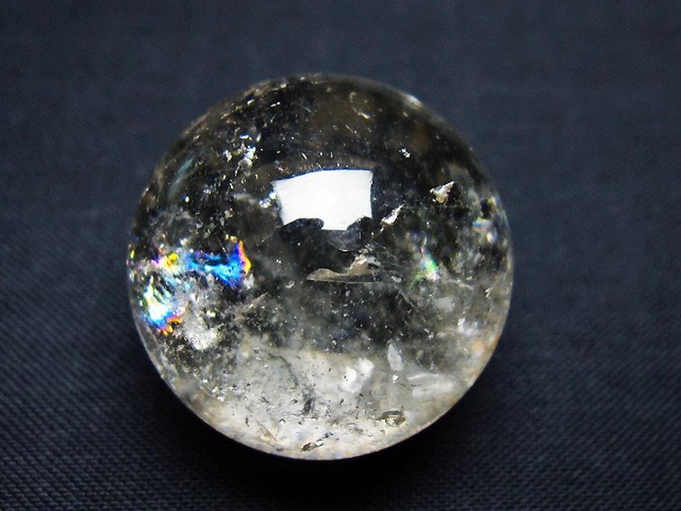 ヒマラヤ水晶 丸玉 26mm [t91-9166] 1枚目