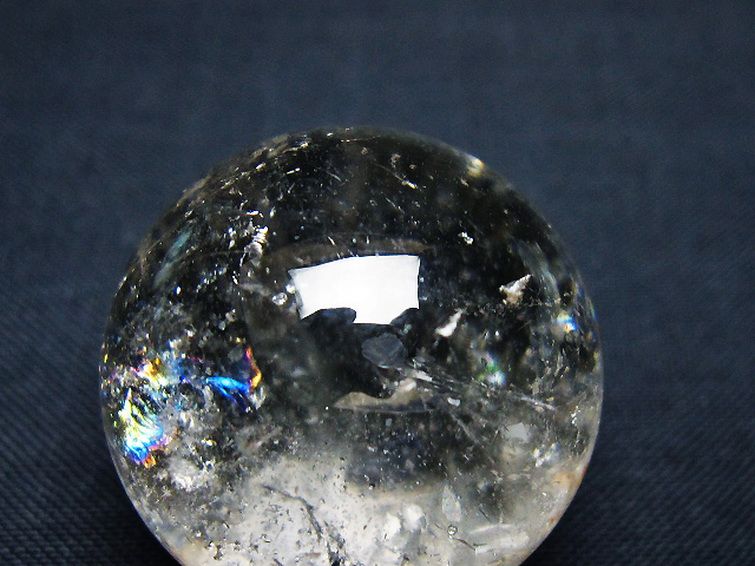 ヒマラヤ水晶 丸玉 26mm [t91-9166] 2枚目