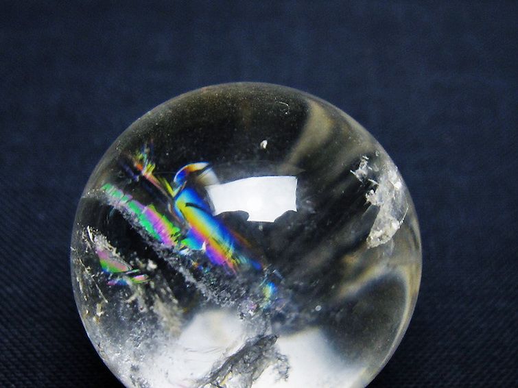 ヒマラヤ水晶 丸玉 27mm [t91-9174] 2枚目