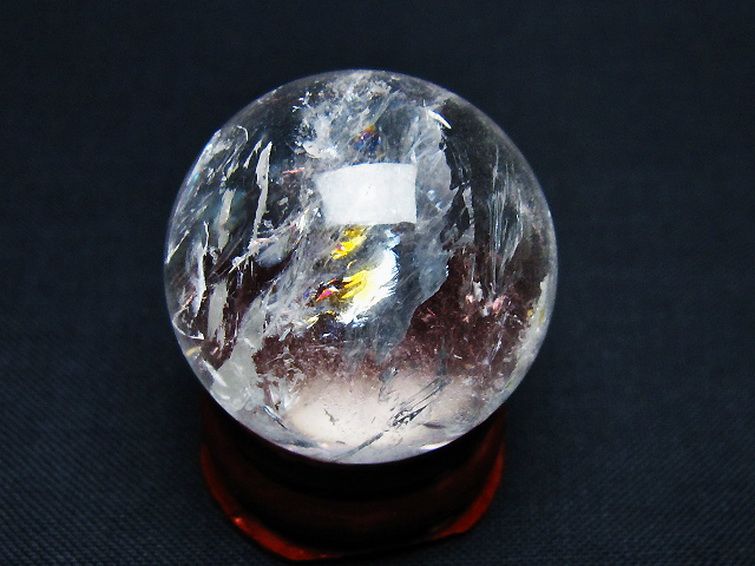 ヒマラヤ水晶 丸玉 28mm [t91-9178] 3枚目