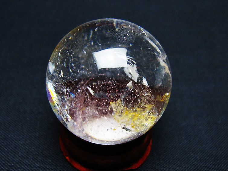 ヒマラヤ水晶 丸玉 29mm [t91-9182] 3枚目