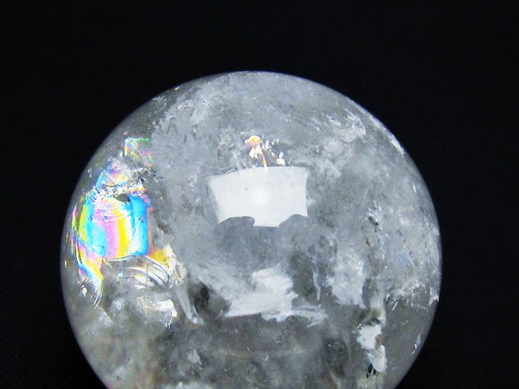 ヒマラヤ水晶 丸玉 36mm [t91-9195] 2枚目