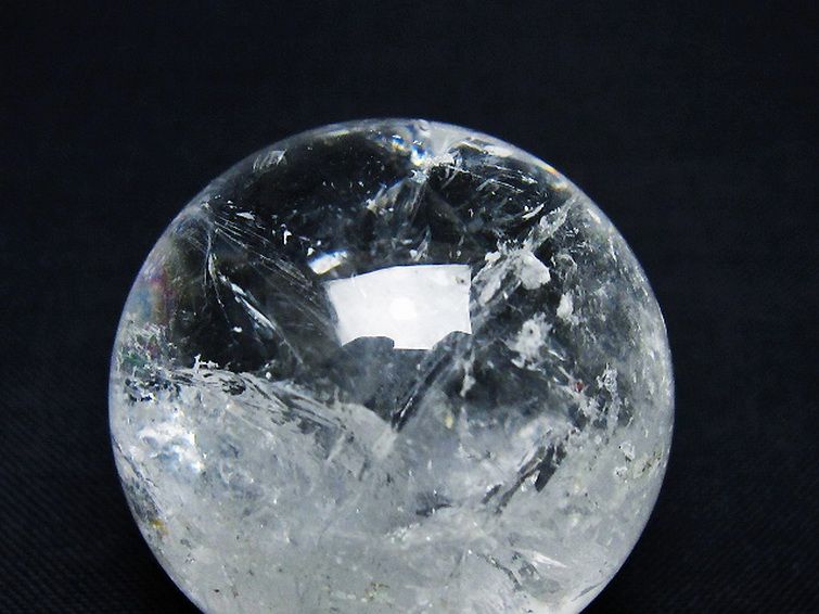 ヒマラヤ水晶 丸玉 34mm [t91-9203] 2枚目