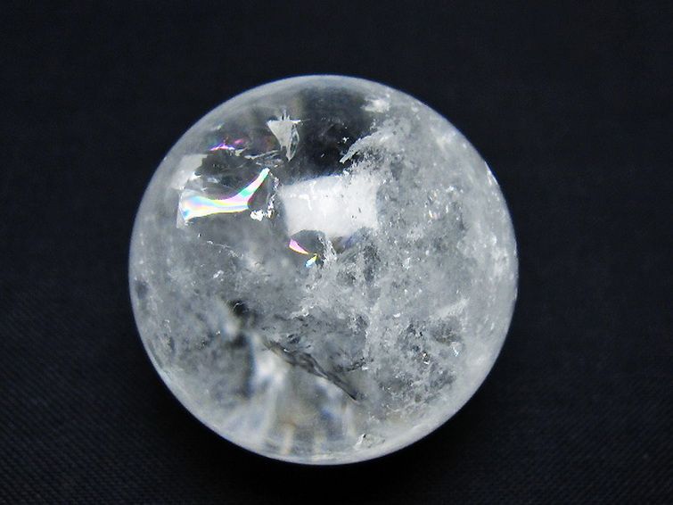 ヒマラヤ水晶 丸玉 33mm [t91-9208] 1枚目