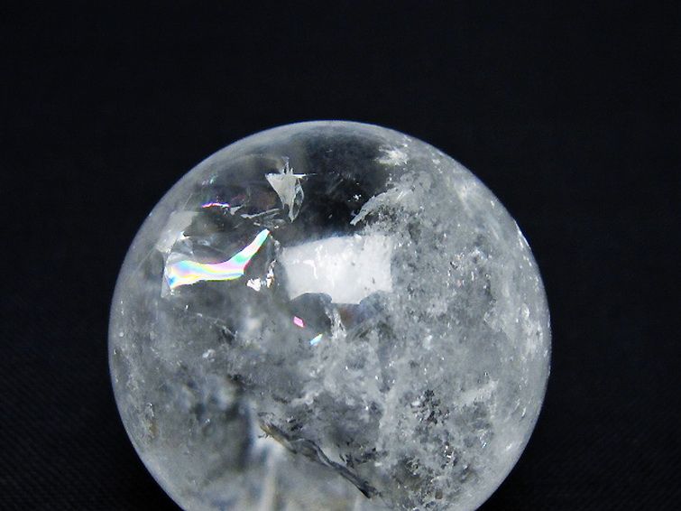 ヒマラヤ水晶 丸玉 33mm [t91-9208] 2枚目