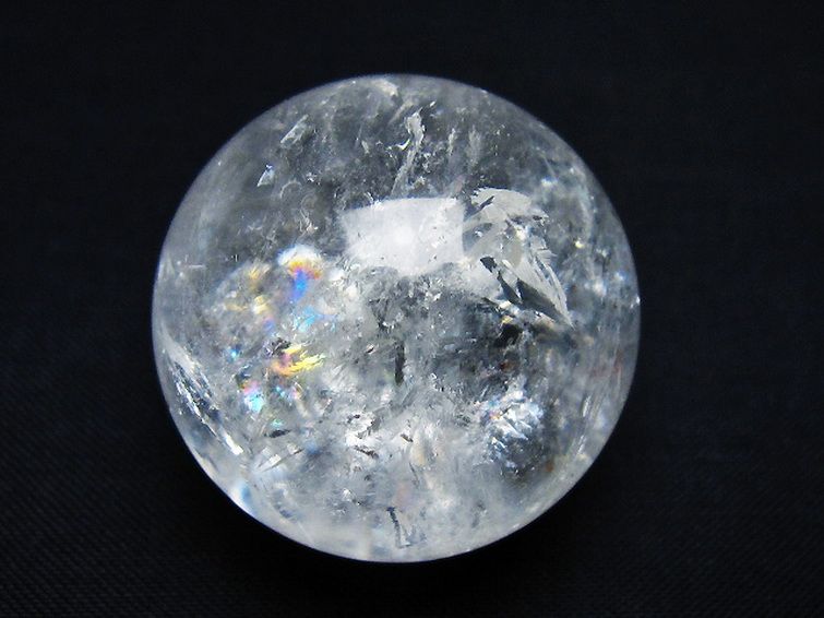 ヒマラヤ水晶 丸玉 33mm [t91-9209] 1枚目