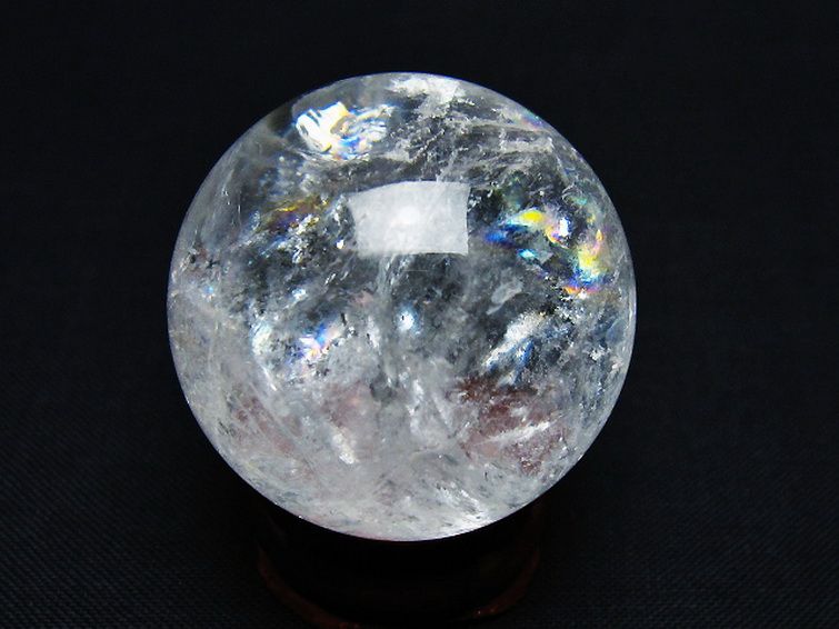 ヒマラヤ水晶 丸玉 33mm [t91-9209] 3枚目