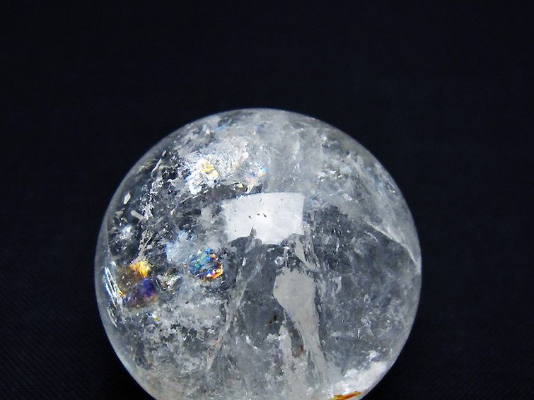 ヒマラヤ水晶 丸玉 33mm [t91-9210] 2枚目