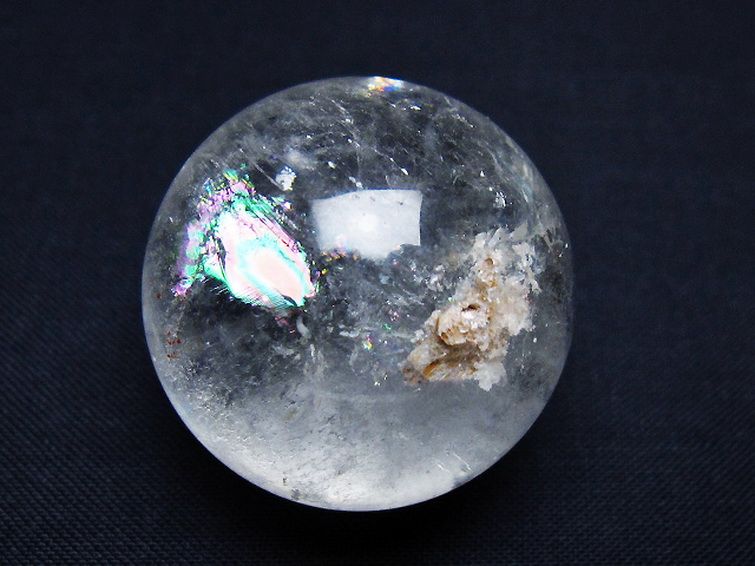 ヒマラヤ水晶 丸玉 32mm [t91-9211] 1枚目