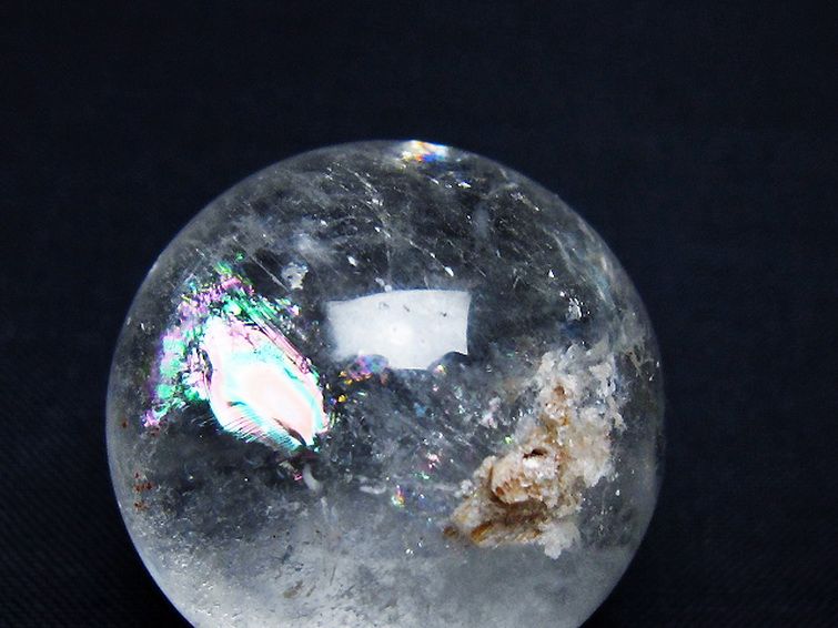 ヒマラヤ水晶 丸玉 32mm [t91-9211] 2枚目