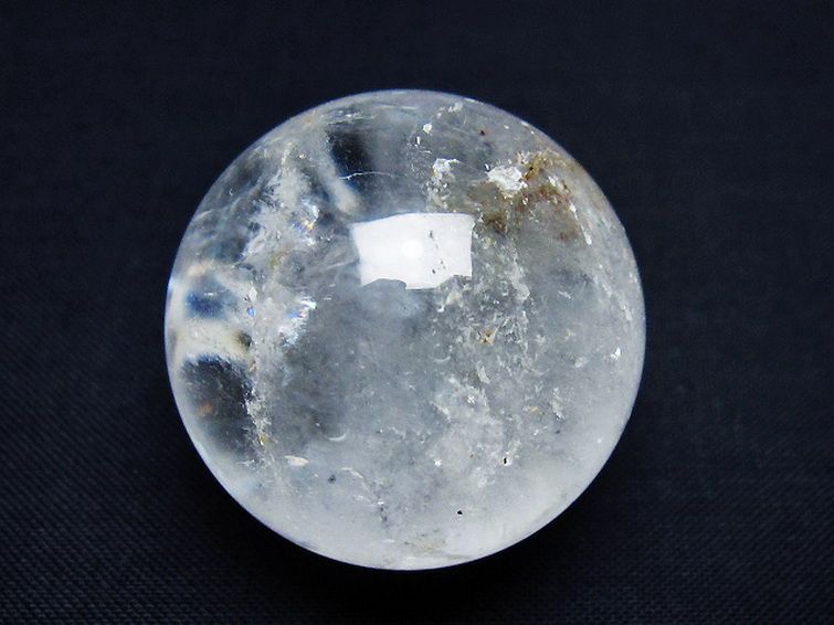 ヒマラヤ水晶 丸玉 32mm [t91-9212] 1枚目