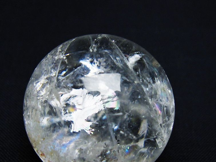 ヒマラヤ水晶 丸玉 32mm [t91-9222] 2枚目