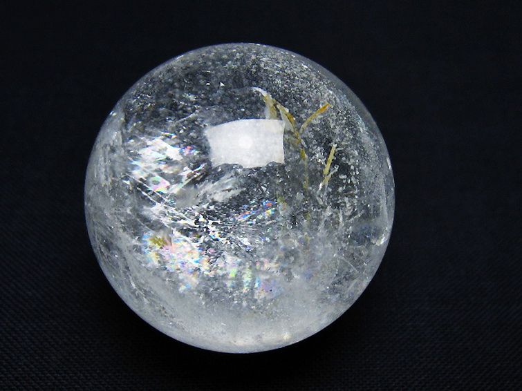 ヒマラヤ水晶 丸玉 32mm [t91-9223] 1枚目