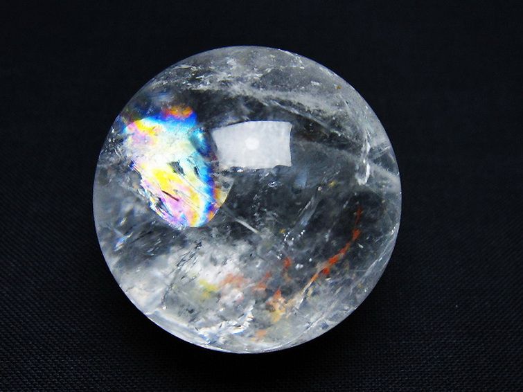 虹入り ヒマラヤ水晶 丸玉 35mm [t91-9230]