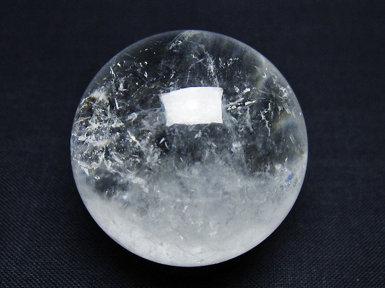ヒマラヤ水晶 丸玉 38mm [t91-9242] 1枚目