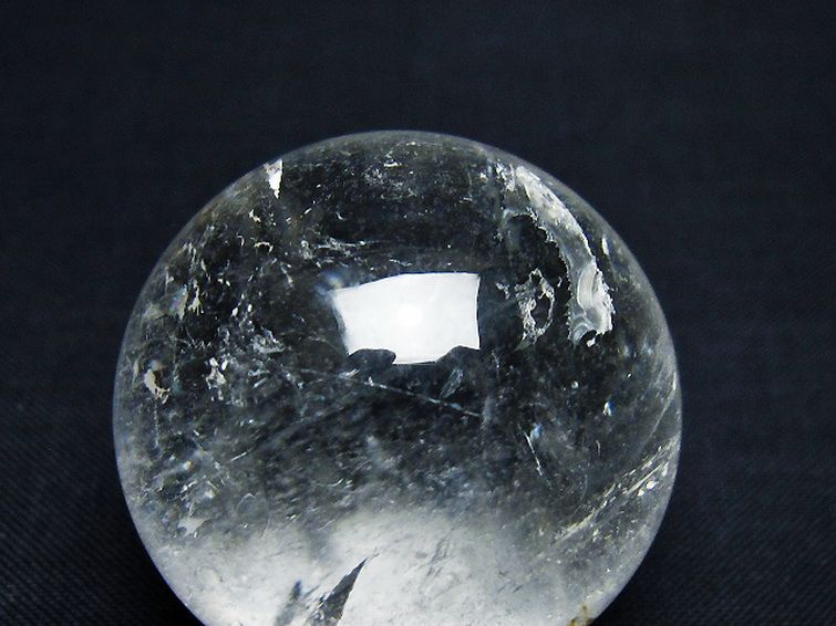 ヒマラヤ水晶 丸玉 36mm [t91-9250] 2枚目