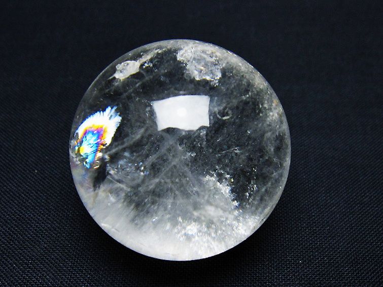 ヒマラヤ水晶 丸玉 34mm [t91-9254] 1枚目