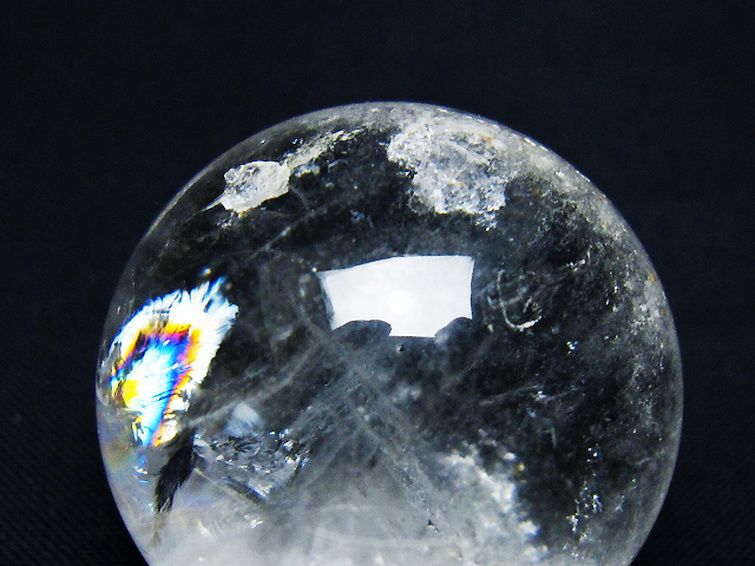 ヒマラヤ水晶 丸玉 34mm [t91-9254] 2枚目