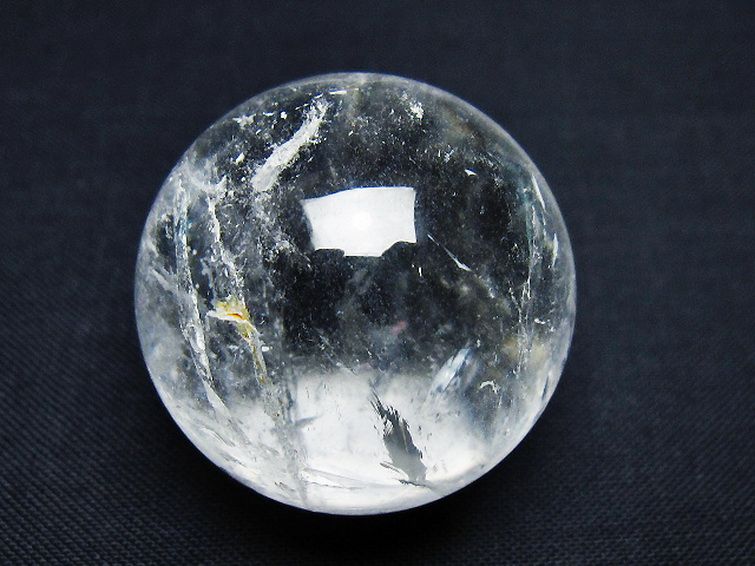 ヒマラヤ水晶 丸玉 32mm [t91-9259] 1枚目