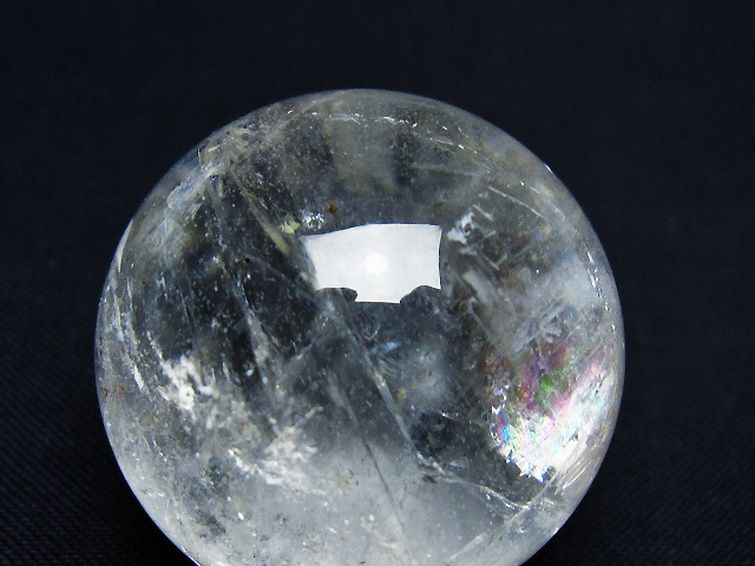 ヒマラヤ水晶 丸玉 32mm [t91-9261] 2枚目