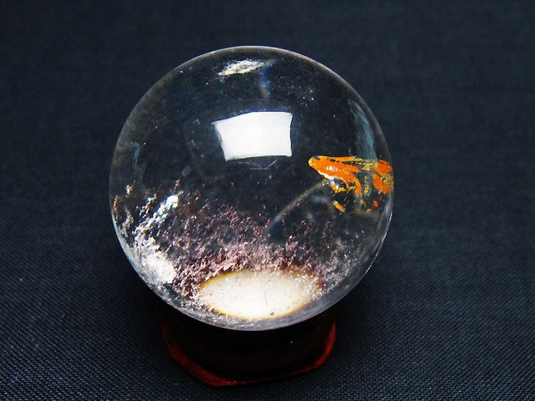 ヒマラヤ水晶 丸玉 35mm [t91-9280] 3枚目