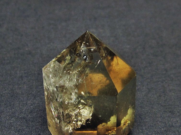 虹入り シトリン水晶 六角柱[T98-1538] 3枚目