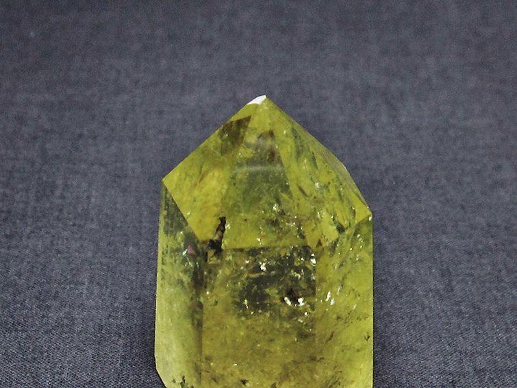 虹入り シトリン水晶 六角柱[T98-1925] 3枚目