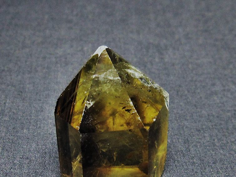 虹入り シトリン水晶 六角柱[T98-1927] 2枚目