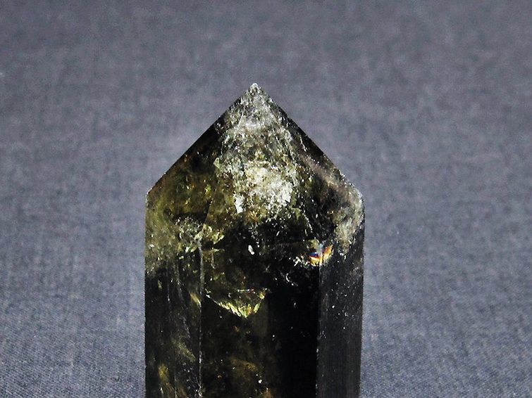 虹入り シトリン水晶 六角柱[T98-1938] 3枚目