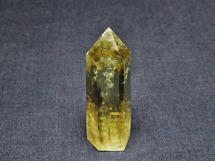 虹入り シトリン水晶 六角柱[T98-1940] 1枚目