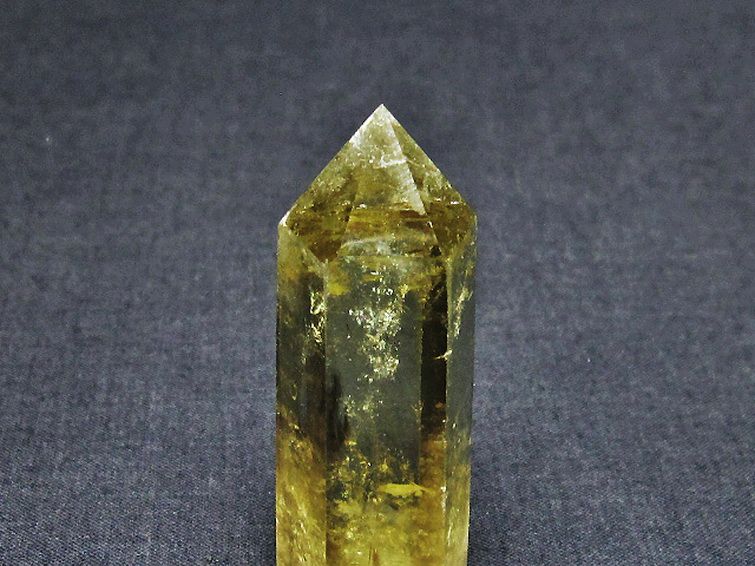 虹入り シトリン水晶 六角柱[T98-1940] 2枚目