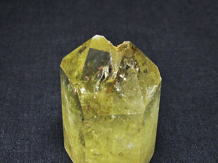 虹入り シトリン水晶 六角柱 [t98-1947] 2枚目