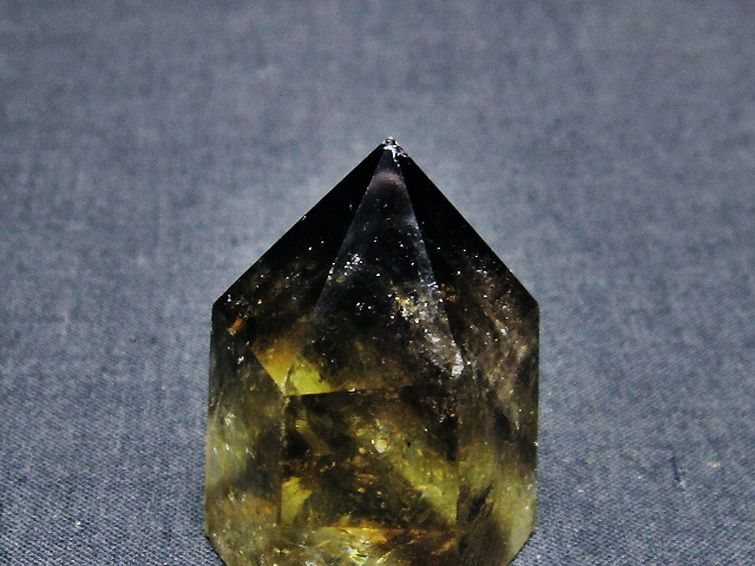 虹入り シトリン水晶 六角柱[T98-1976] 3枚目