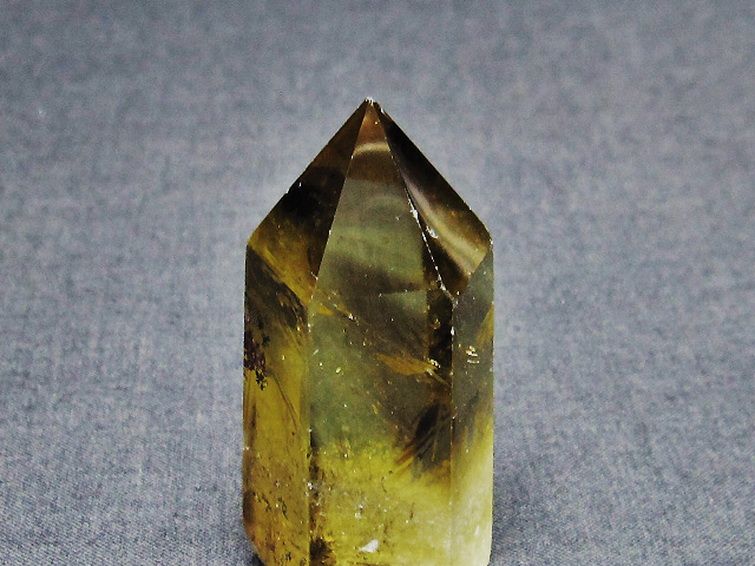 虹入り シトリン水晶ファントム 六角柱[T98-2024] 3枚目