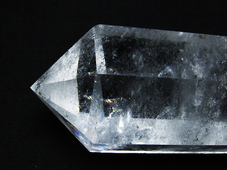 虹入り ヒマラヤ水晶ダブルポイント[T98-2096] 1枚目