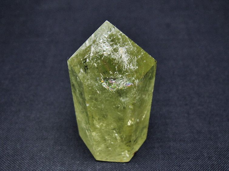 虹入り シトリン水晶 六角柱[T98-2221] 3枚目