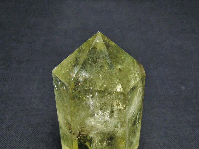 虹入り シトリン水晶 六角柱[T98-2230] 2枚目