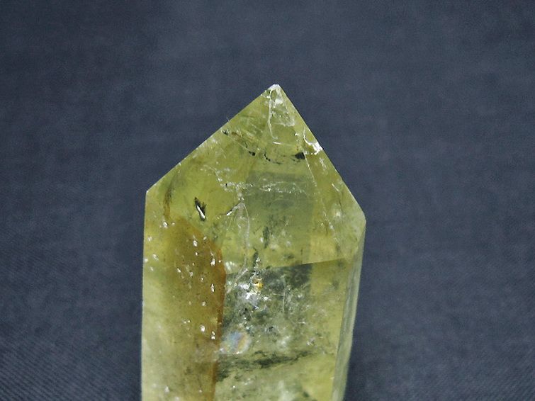 虹入り シトリン水晶 六角柱 [t98-2262] 2枚目