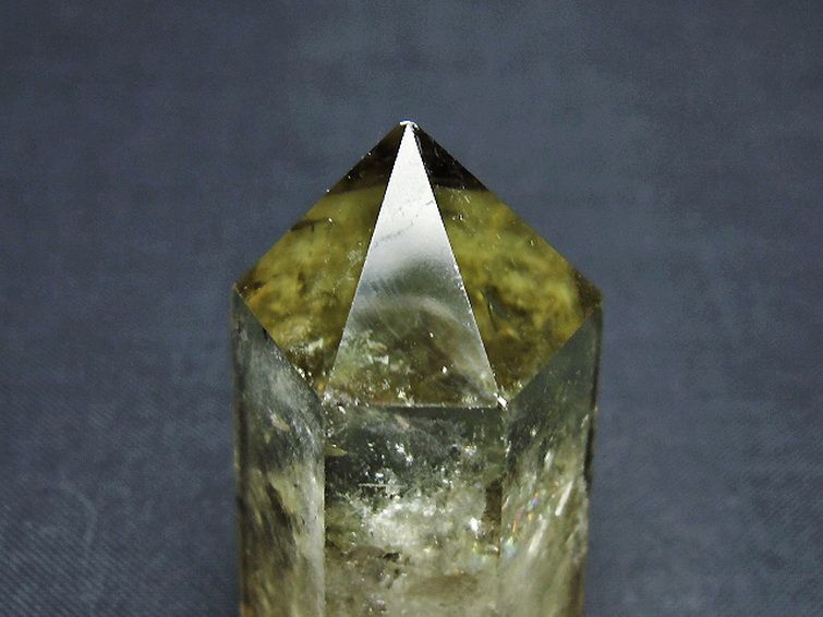 虹入り シトリン水晶 六角柱[T98-2276] 2枚目