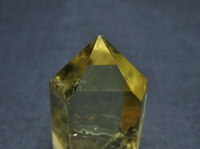 虹入り シトリン水晶 六角柱[T98-2277] 2枚目