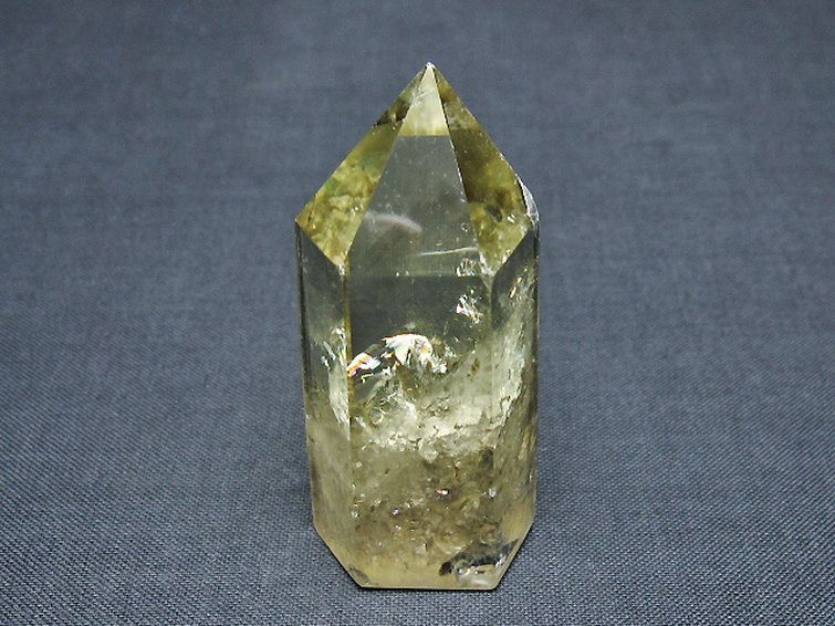 虹入り シトリン水晶 六角柱[T98-2300] 2枚目