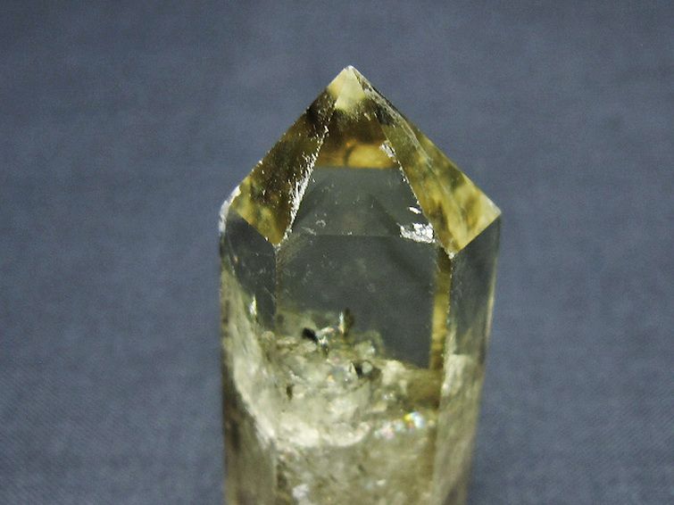 虹入り シトリン水晶 六角柱[T98-2300] 3枚目