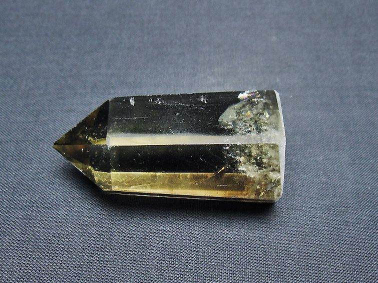 虹入り シトリン水晶 六角柱[T98-2301] 3枚目