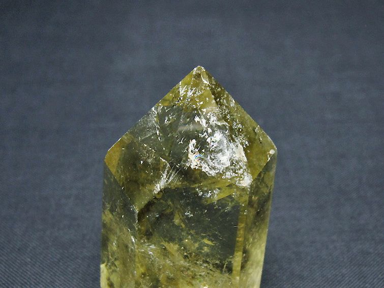 虹入り シトリン水晶 六角柱[T98-2304] 2枚目