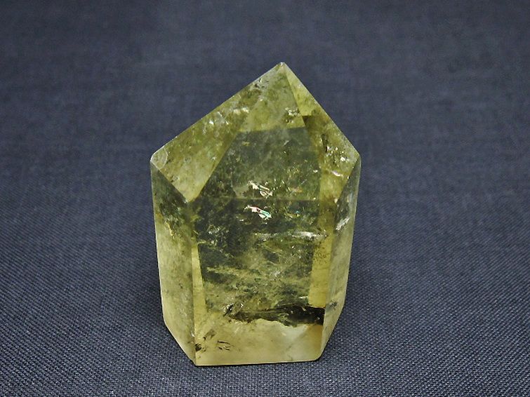 虹入り シトリン水晶 六角柱[T98-2308] 1枚目