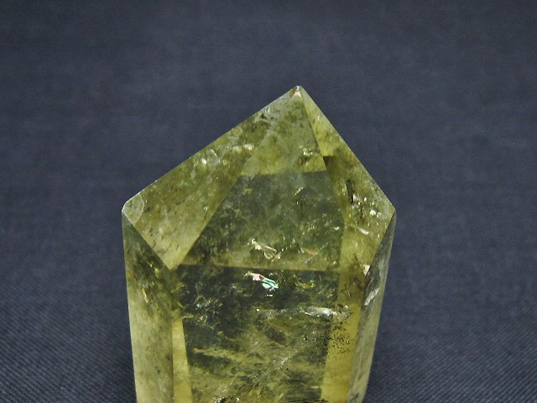 虹入り シトリン水晶 六角柱[T98-2308] 2枚目