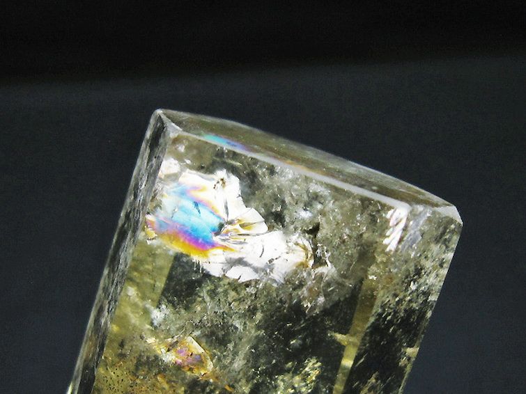 虹入り シトリン水晶 六角柱[T98-2308] 3枚目