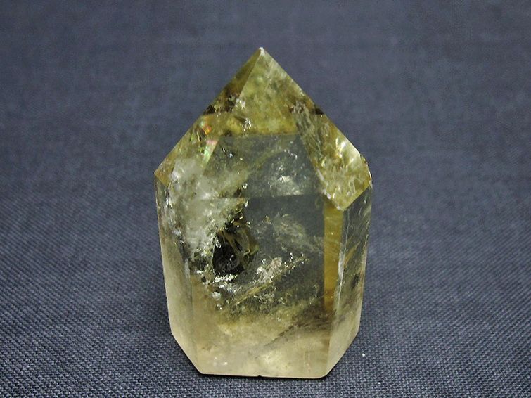 虹入り シトリン水晶 六角柱 [t98-2342] 1枚目