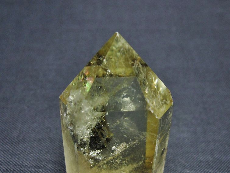 虹入り シトリン水晶 六角柱 [t98-2342] 2枚目